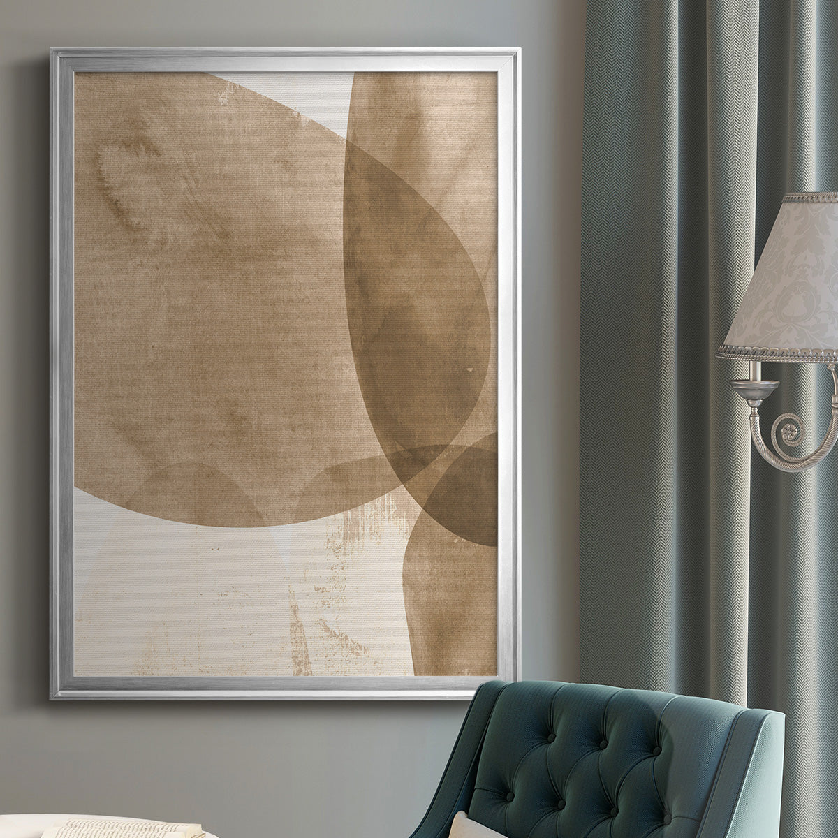 Neutral Object I - Modern Framed Canvas Print