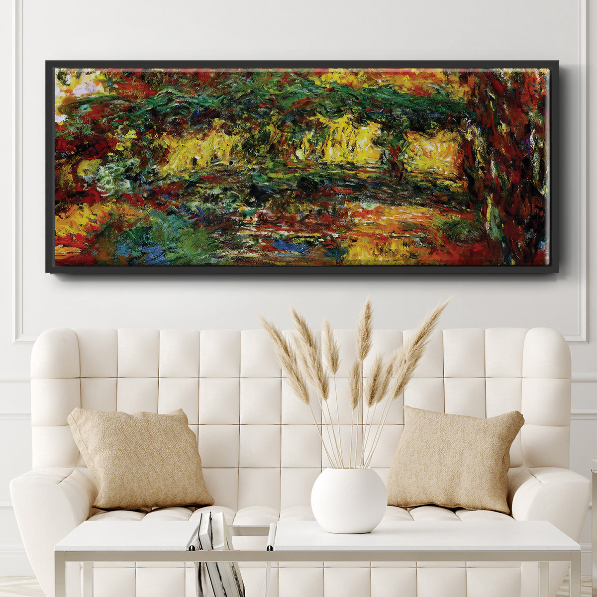The Japanese Bridge, 1922 - Floater Framed Canvas Print