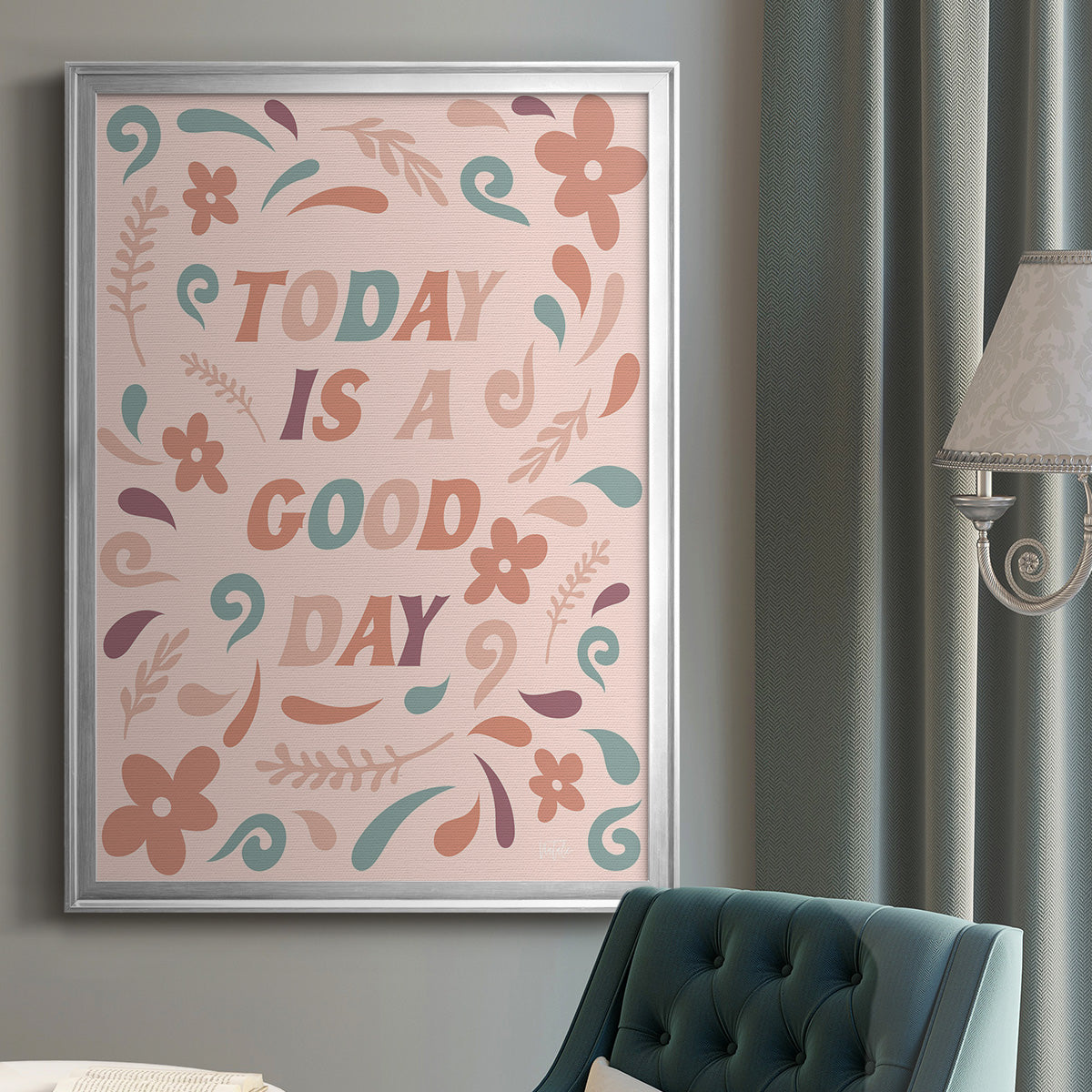 Today is a Good Day - Modern Framed Canvas Print