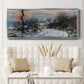 Road to Giverny in Winter, 1885 - Floater Framed Canvas Print