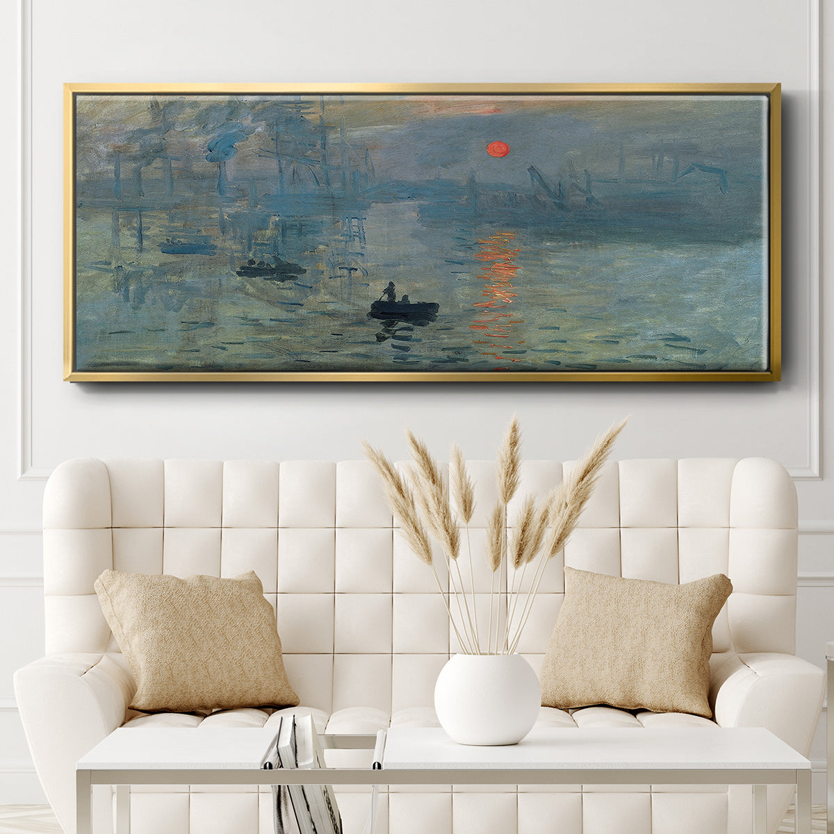 Impression Sunrise - Floater Framed Canvas Print
