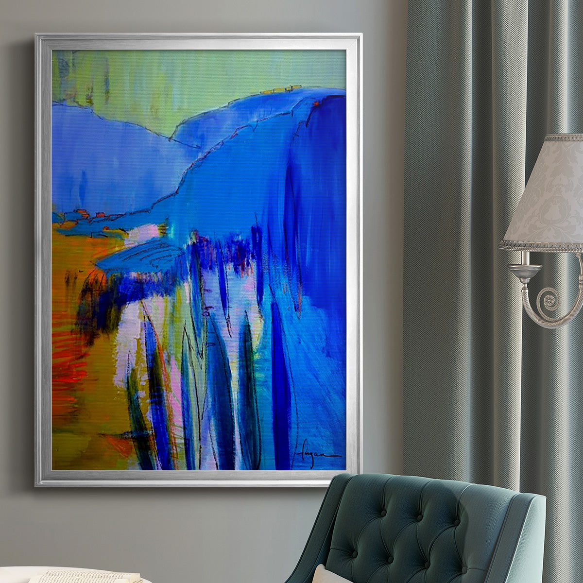 Fertile Dreams II - Modern Framed Canvas Print