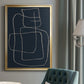 Shapes and Night Sky II - Modern Framed Canvas Print