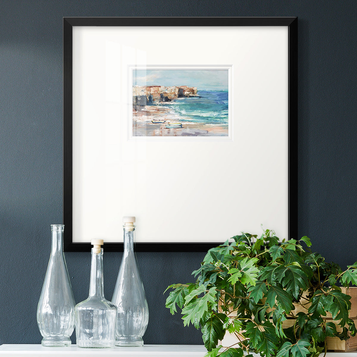 Sea Cliff Study I Premium Framed Print Double Matboard