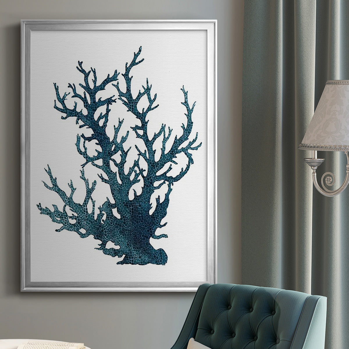 Coral Souvenirs IV - Modern Framed Canvas Print