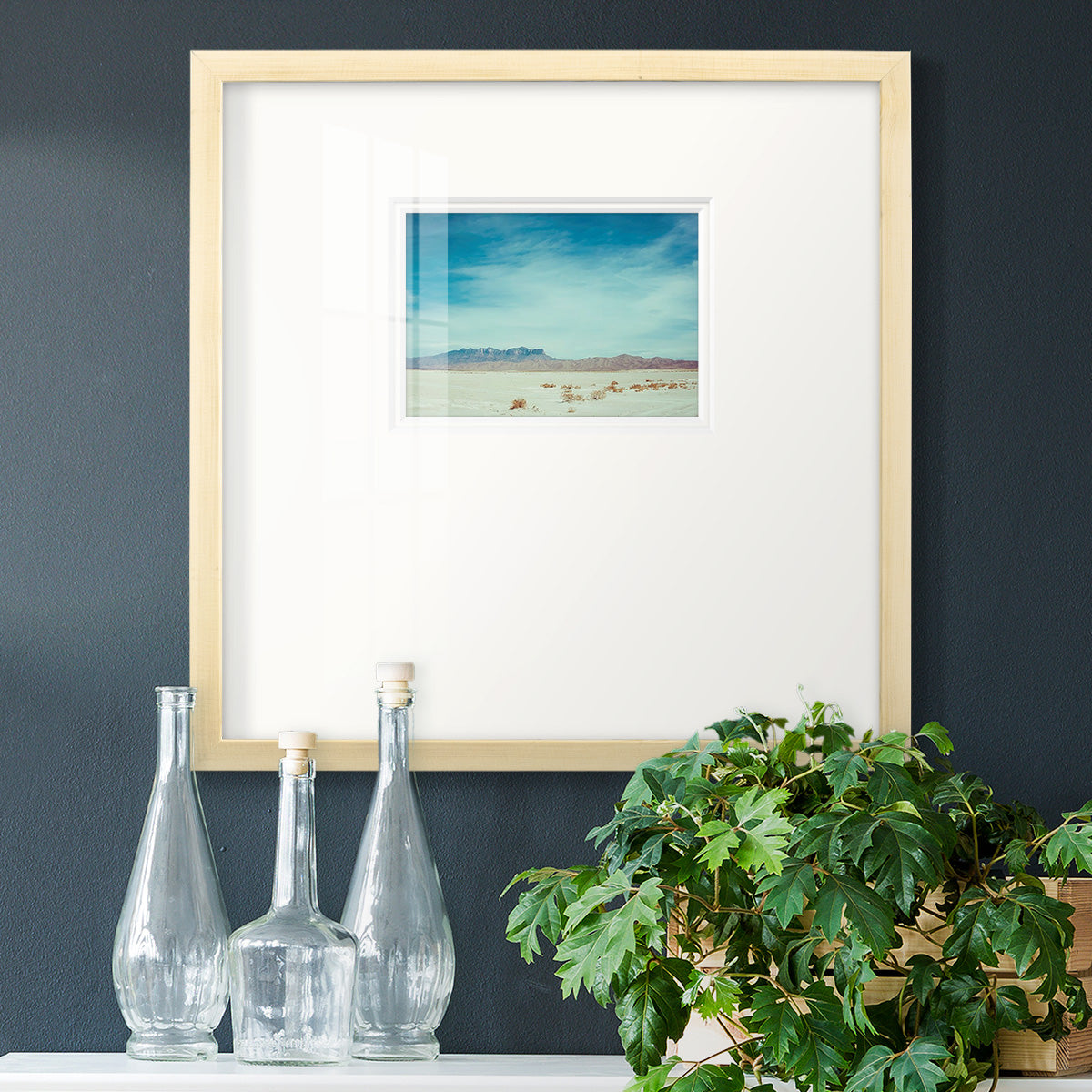 Salt Flat Walk II Premium Framed Print Double Matboard