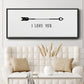 Love Arrow I - Floater Framed Canvas Print