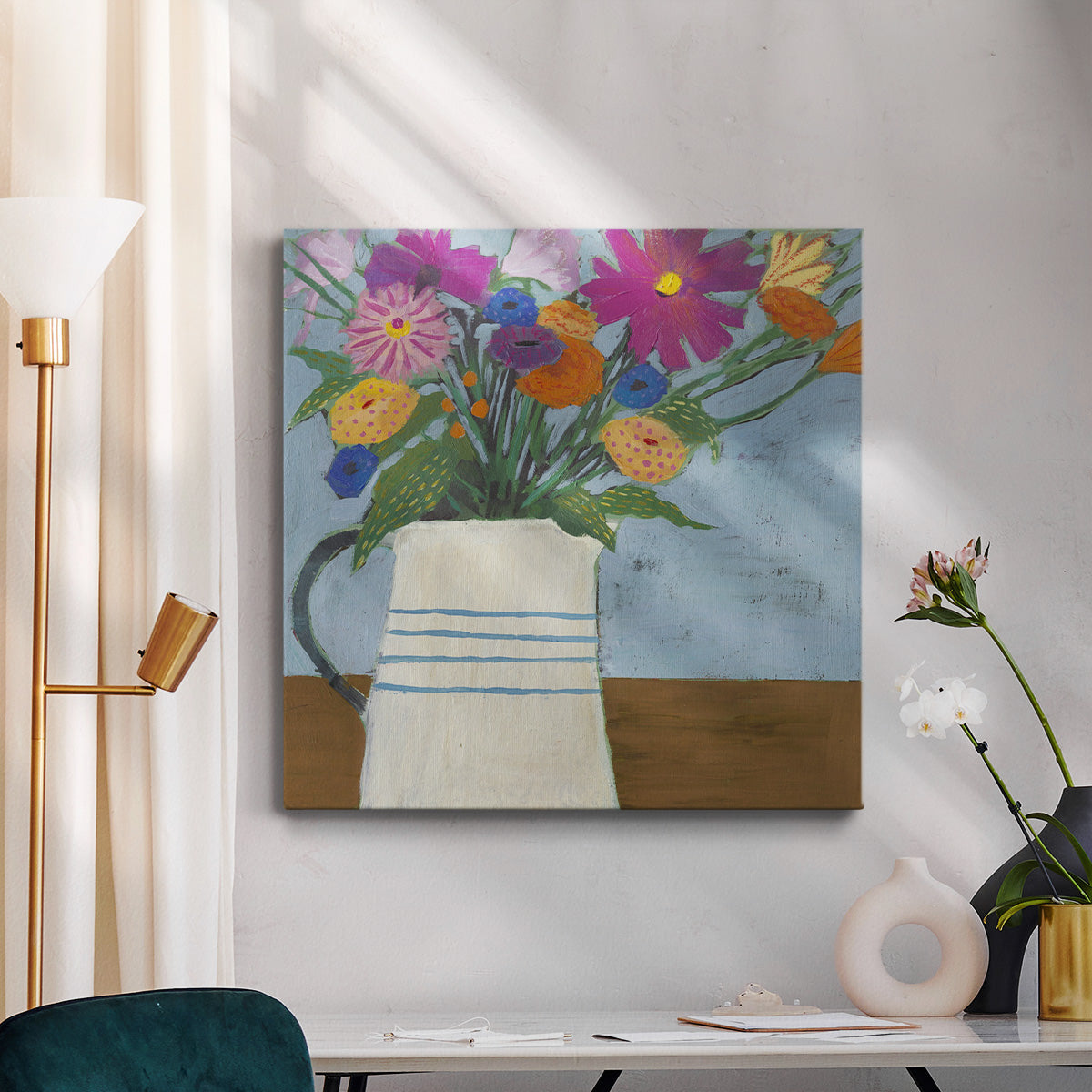 Farmhouse Flora II - Canvas Art Print