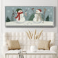 Snowmen VI - Floater Framed Canvas Print