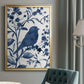 Bluebird Silhouette I - Modern Framed Canvas Print