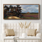 The Road and the House - Floater Framed Canvas Print