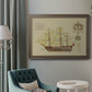 Antique Ship Plan VIII Premium Framed Canvas- Ready to Hang