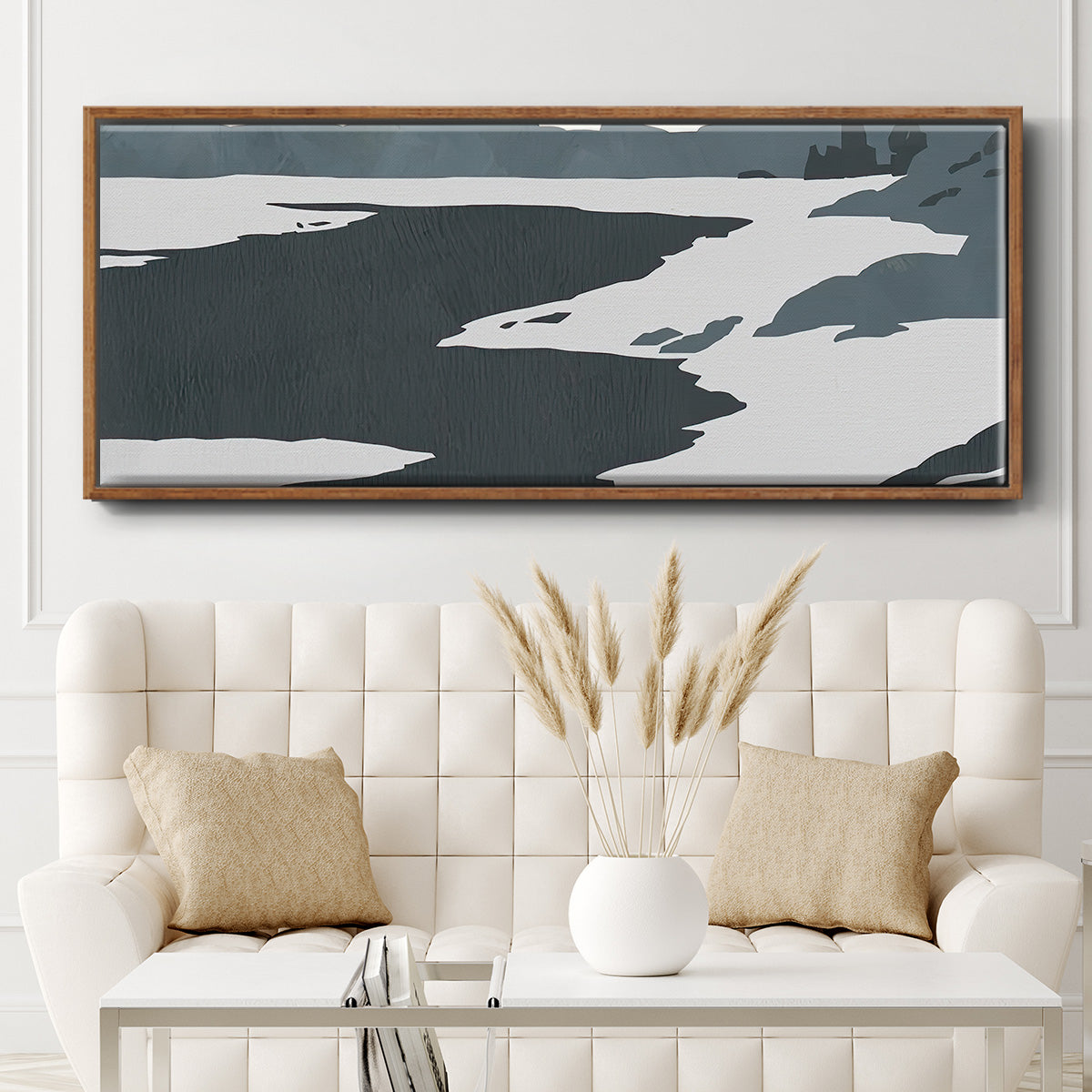 Cutter Island IV - Floater Framed Canvas Print