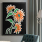 Pop Flowers III - Modern Framed Canvas Print