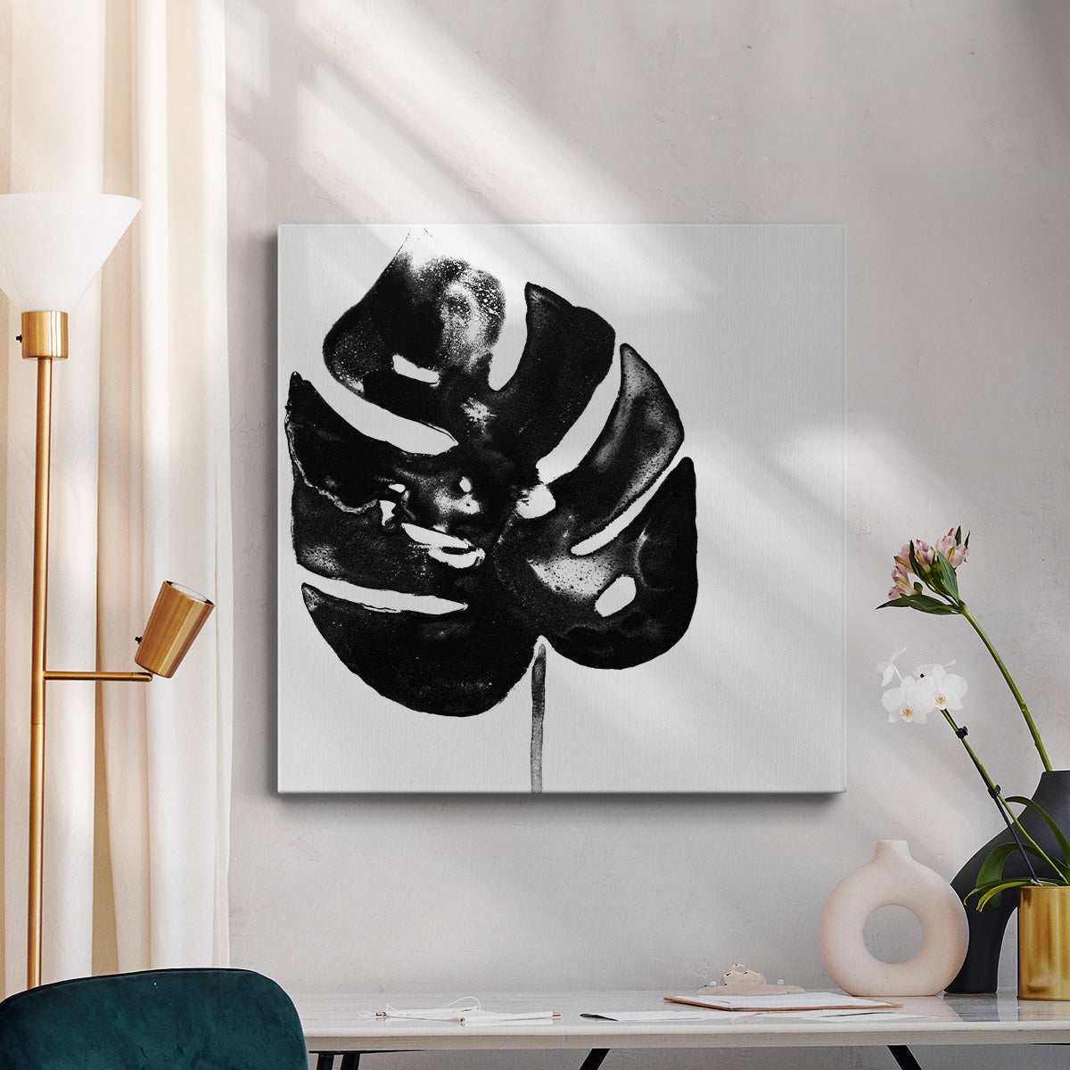 Monochrome Tropic I - Canvas Art Print