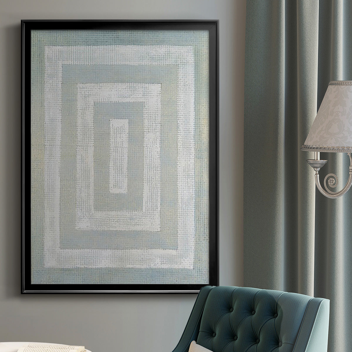 Inner Hall I - Modern Framed Canvas Print