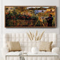 Monet Painting in His Garden in Argenteuil - Floater Framed Canvas Print