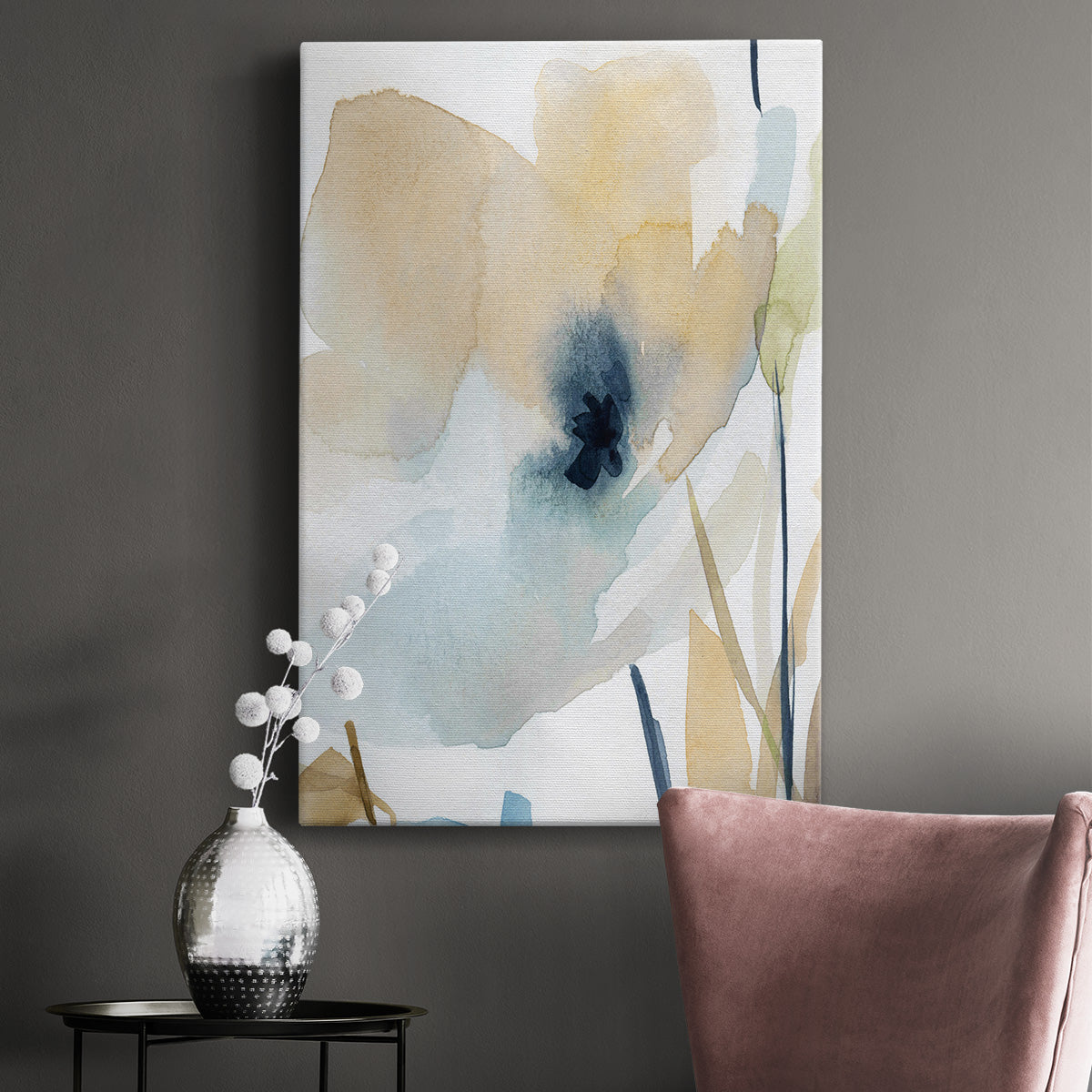 Blooming Wash II Premium Gallery Wrapped Canvas - Ready to Hang