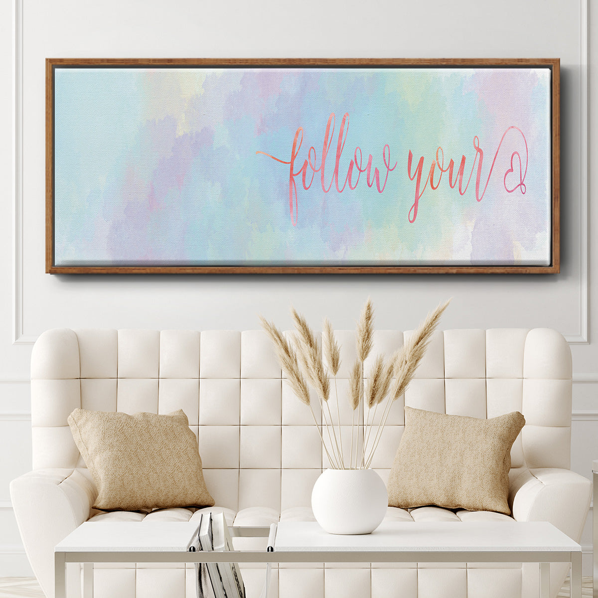 Follow Your - Floater Framed Canvas Print