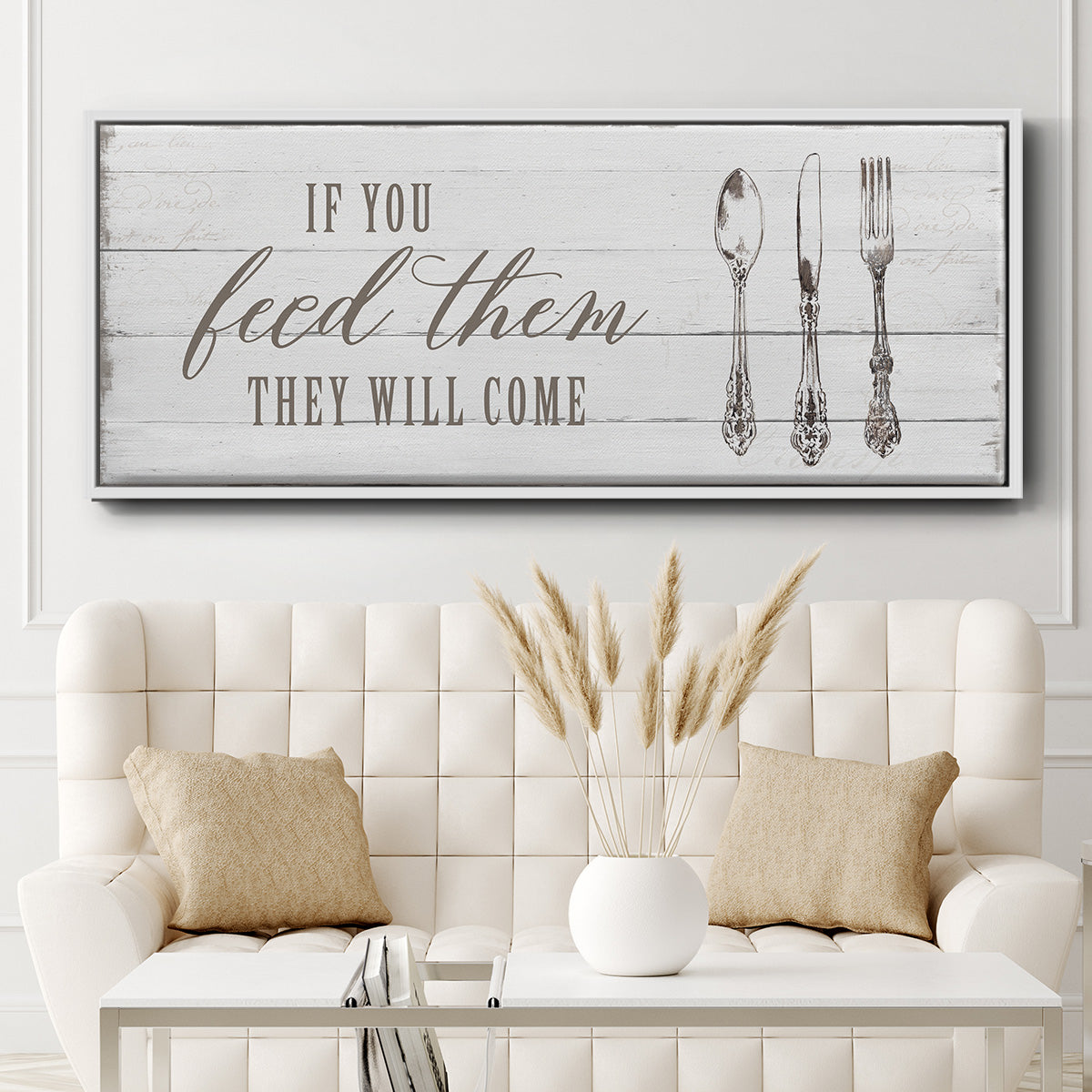 If You Feed Them - Floater Framed Canvas Print
