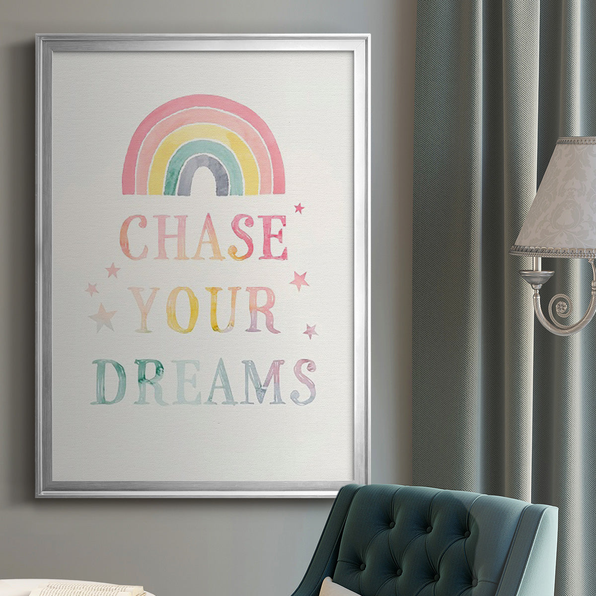 Sweet Unicorn III - Modern Framed Canvas Print