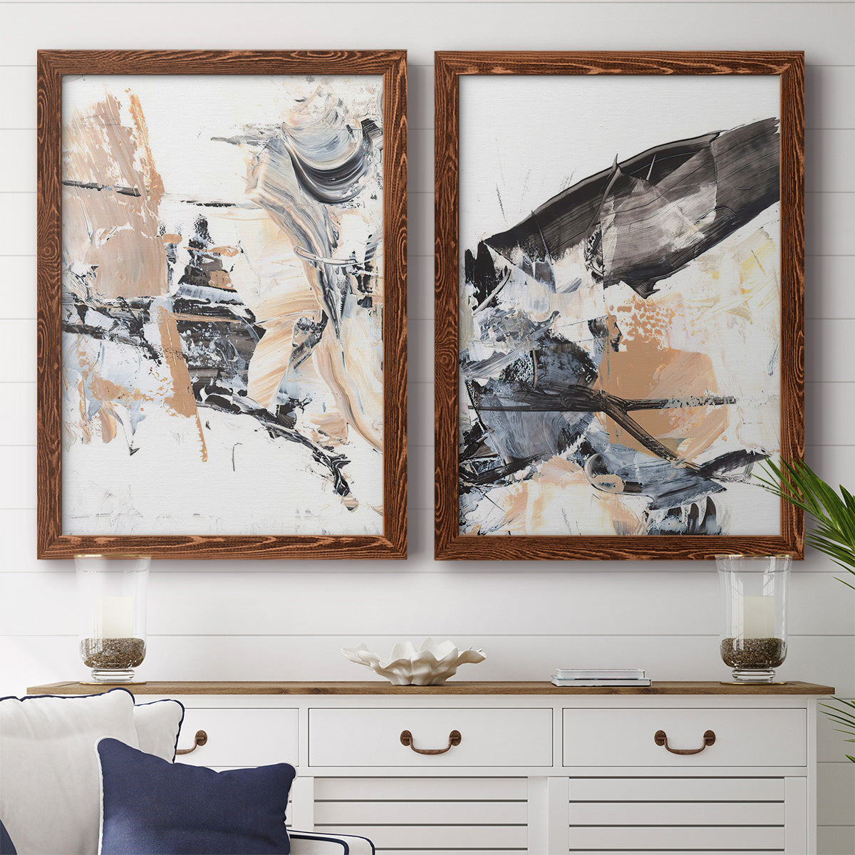 Ruckus III - Premium Framed Canvas 2 Piece Set - Ready to Hang