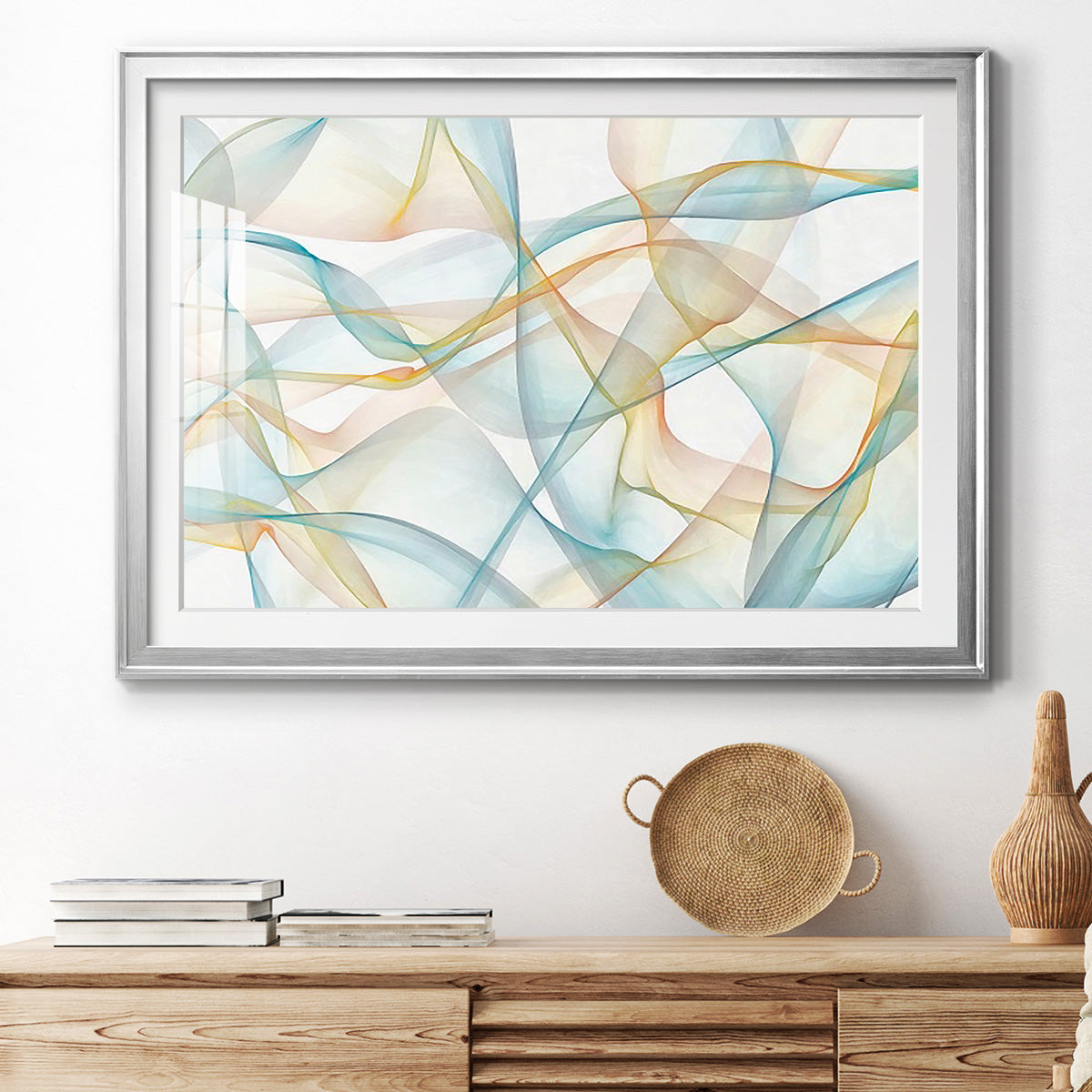 Curves and Waves VI Premium Framed Print - Ready to Hang