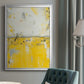 Yellow Bound - Modern Framed Canvas Print
