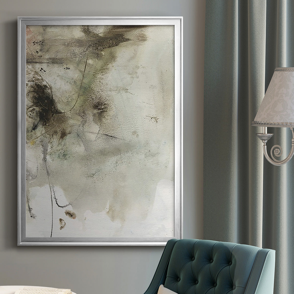 Soft Inspiration IV - Modern Framed Canvas Print