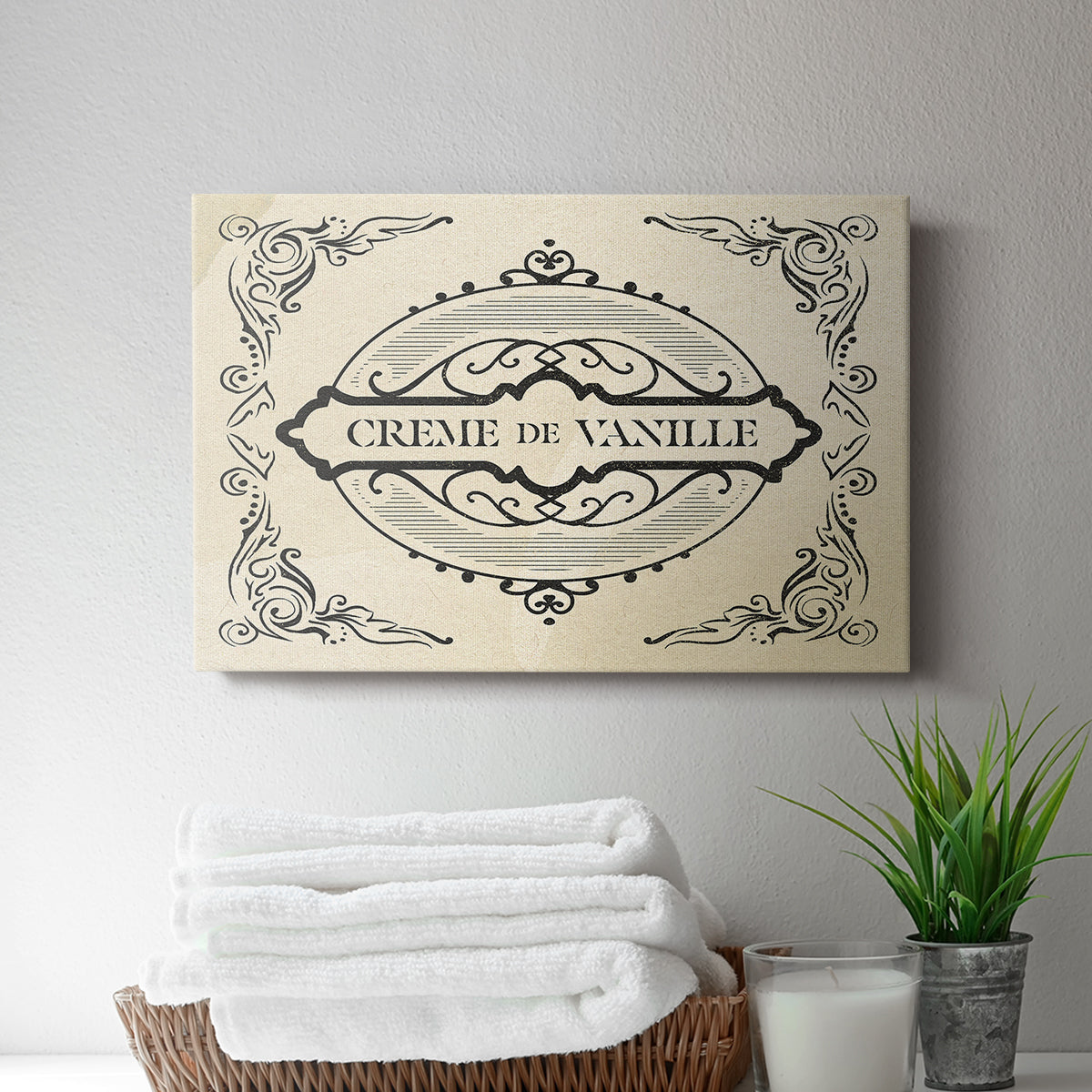 Antique French Label II - Canvas Art Print