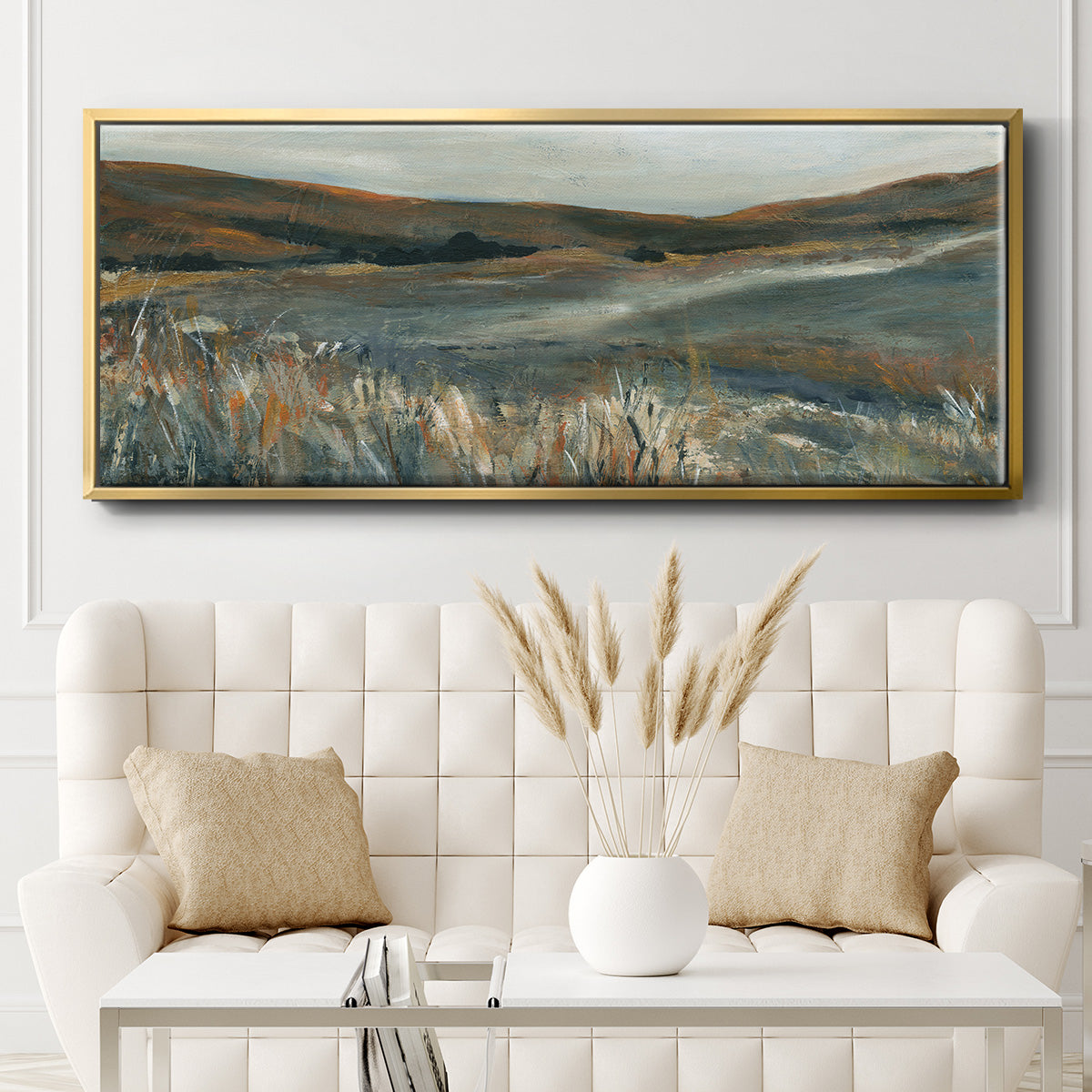 Copper Sunset - Floater Framed Canvas Print