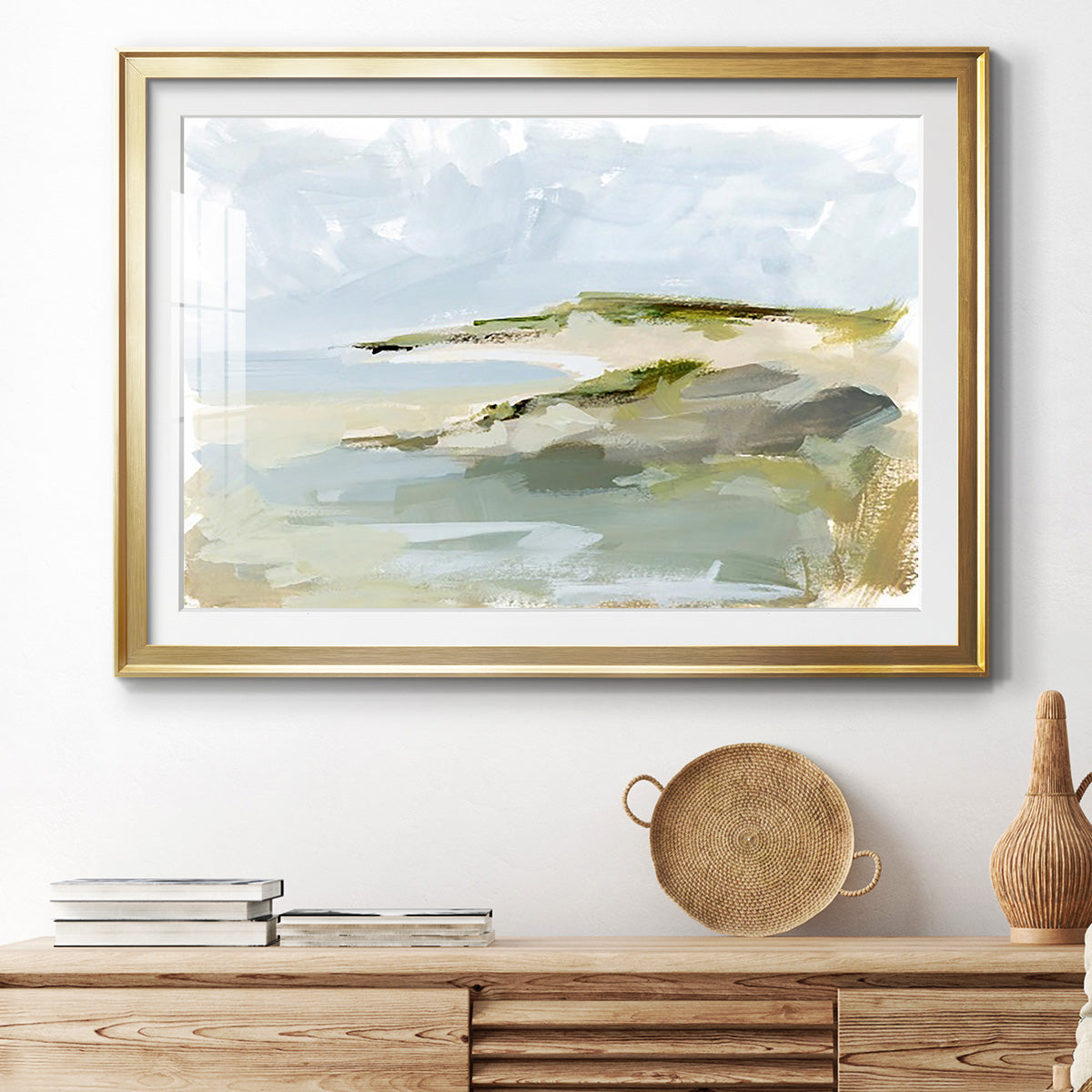 Sea Cove Impression I - Modern Framed Art Print