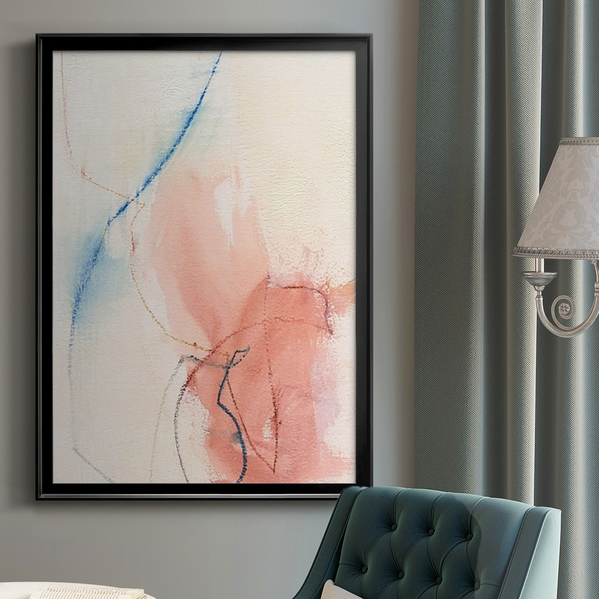 Barxan II - Modern Framed Canvas Print