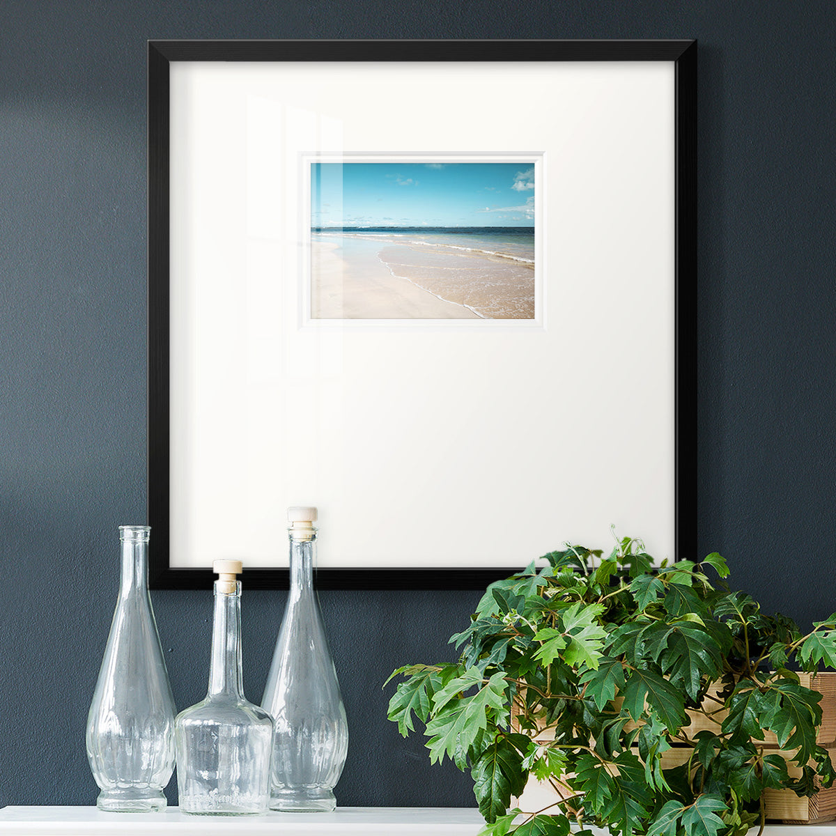 Sugar Sand Beach Premium Framed Print Double Matboard