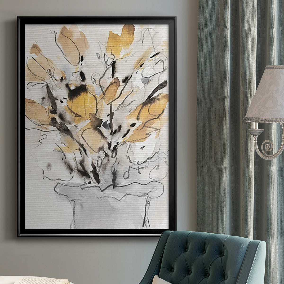 Seasonal Gatherings II - Modern Framed Canvas Print
