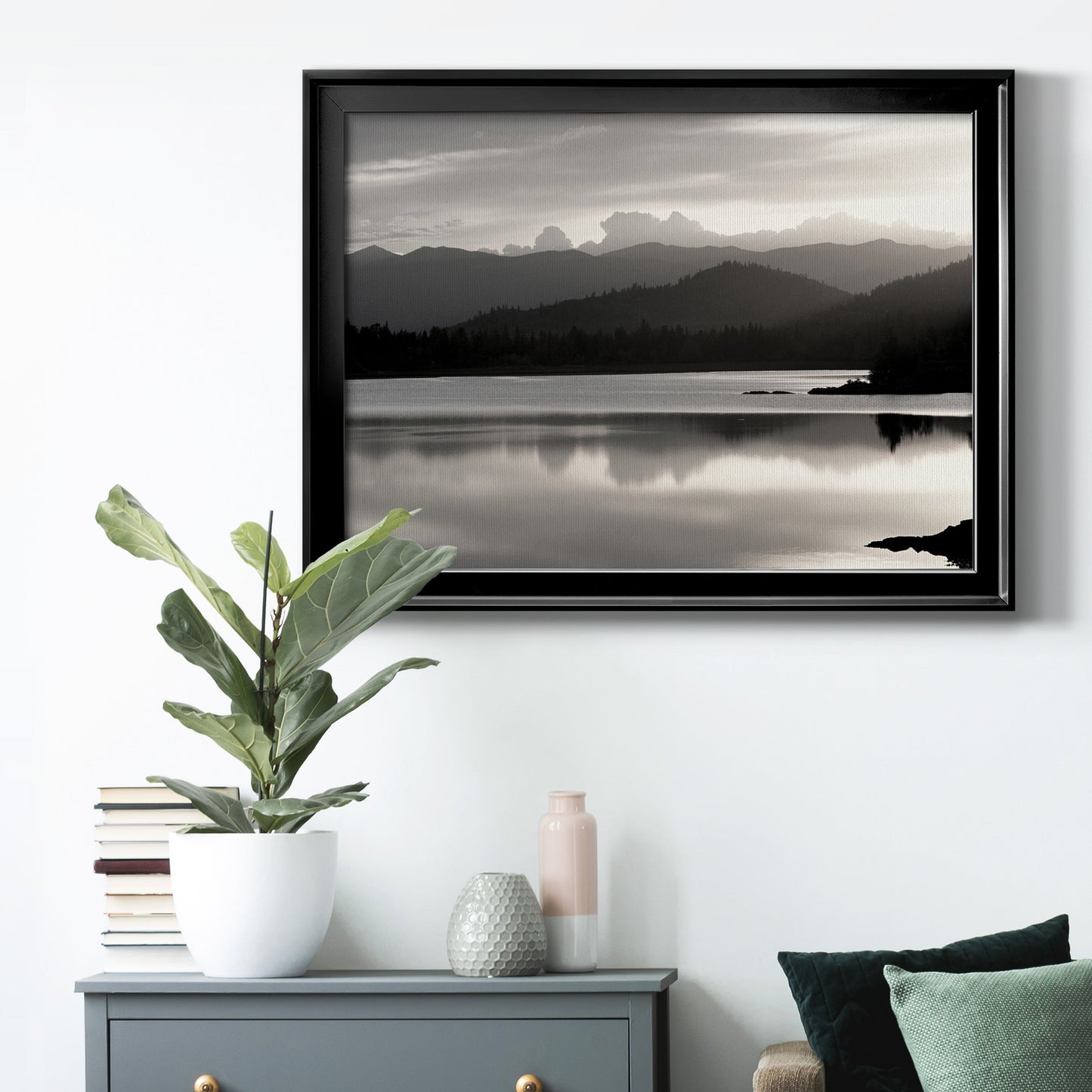 Salish Mountains Premium Classic Framed Canvas - Ready to Hang