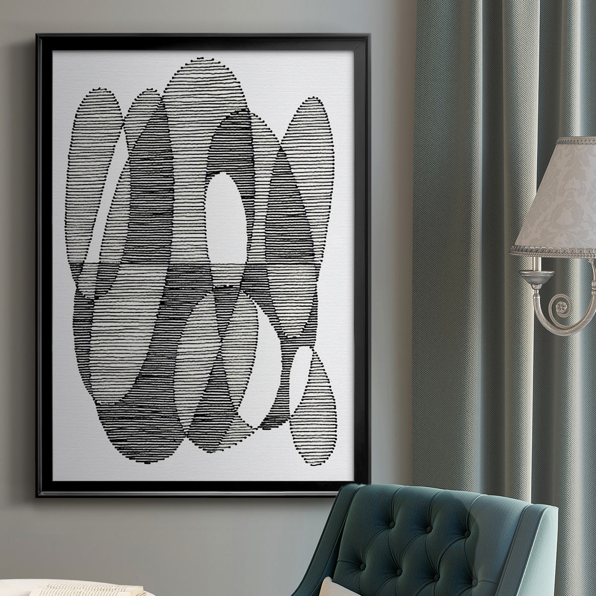 Opposite Day I - Modern Framed Canvas Print