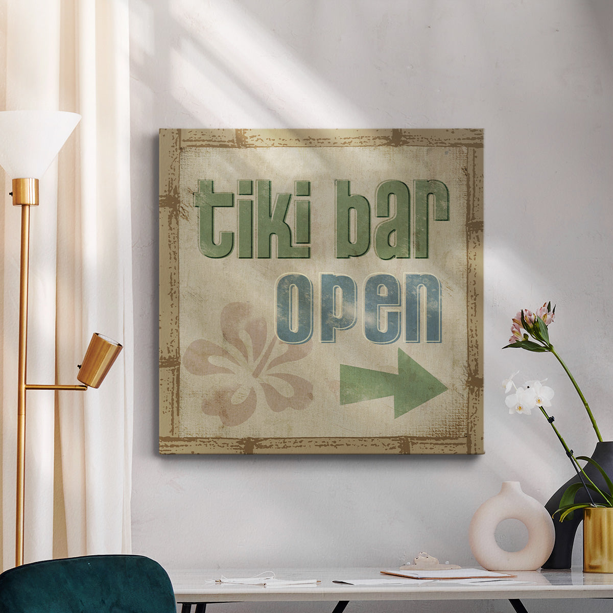 Beach Sign VI - Canvas Art Print