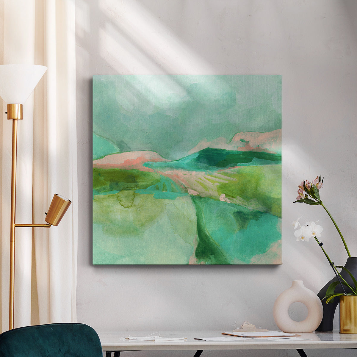 Mint Valley II-Premium Gallery Wrapped Canvas - Ready to Hang