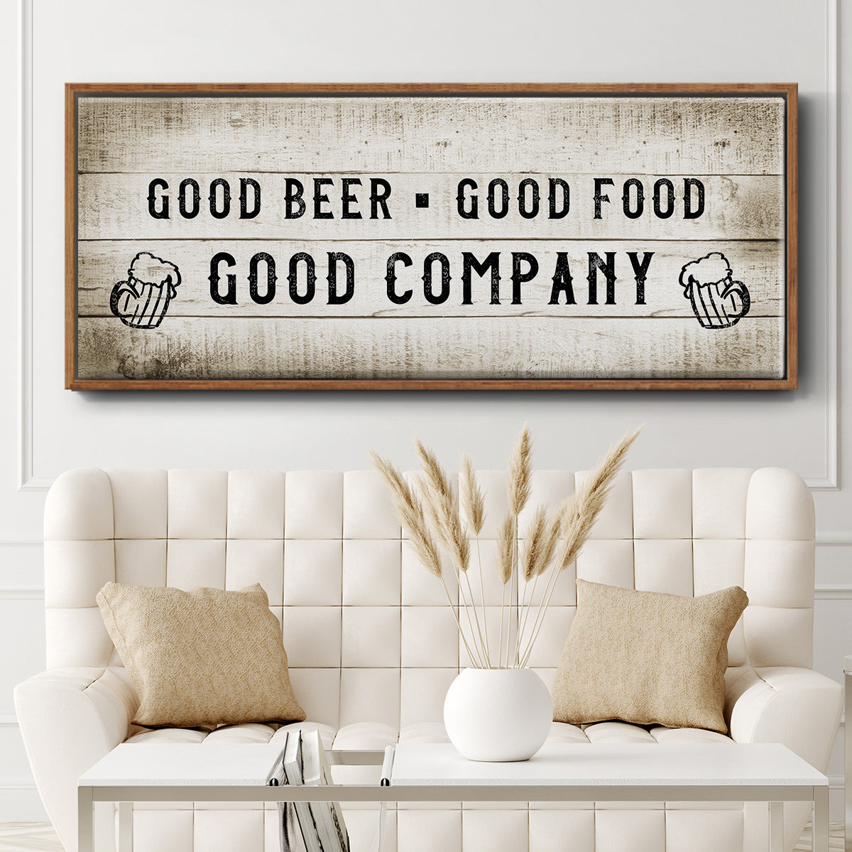 Good Company - Floater Framed Canvas Print