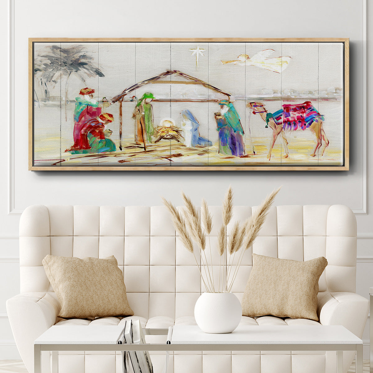 Nativity - Floater Framed Canvas Print