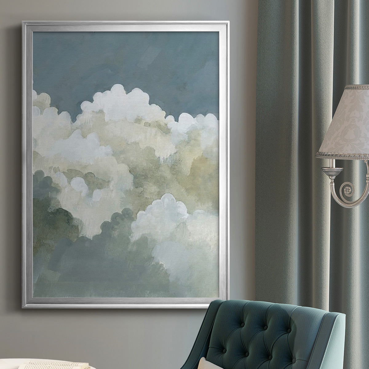 Big Clouds II -  Framed Canvas Print
