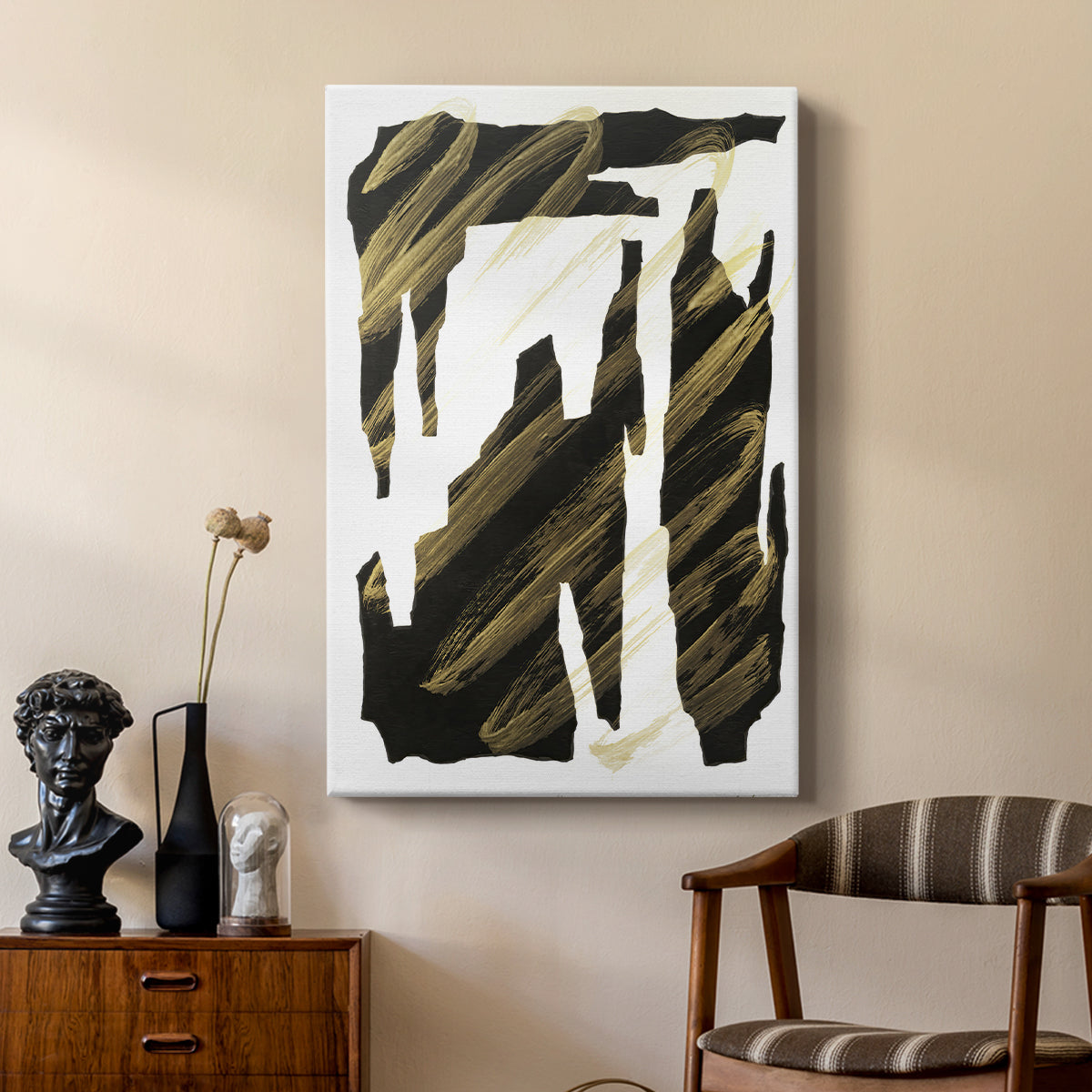 Onyx Obelisks IV - Canvas Art Print
