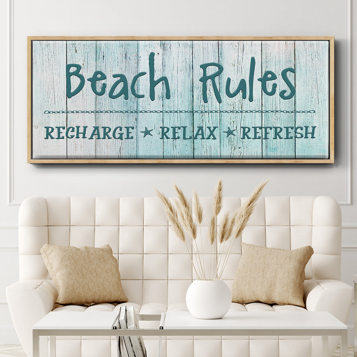 Recharge - Floater Framed Canvas Print