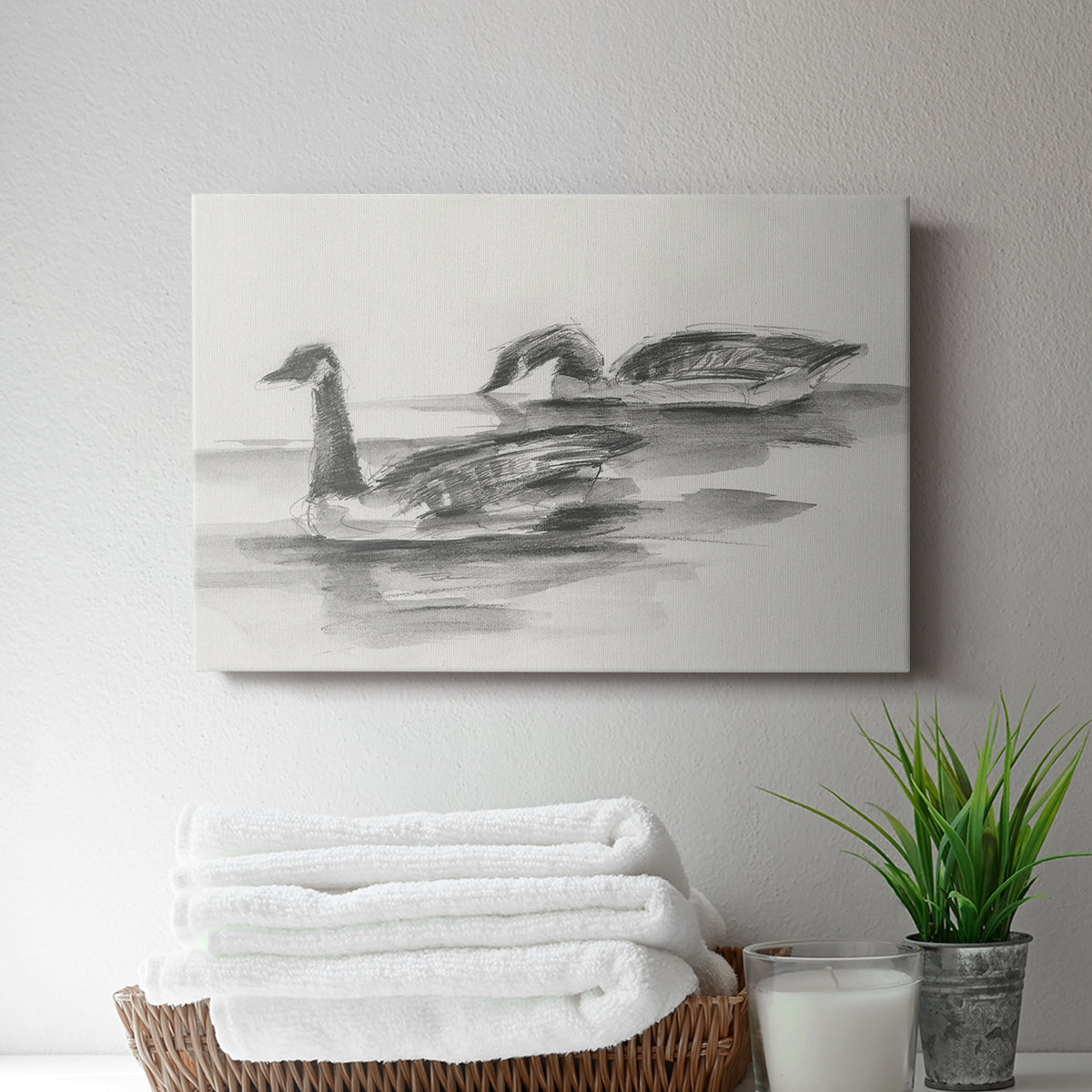 Geese Study II - Canvas Art Print