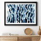 True Blue Wave I - Modern Framed Art Print