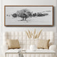Treeline Sketch I - Floater Framed Canvas Print