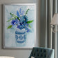 Blue Bouquet II - Modern Framed Canvas Print