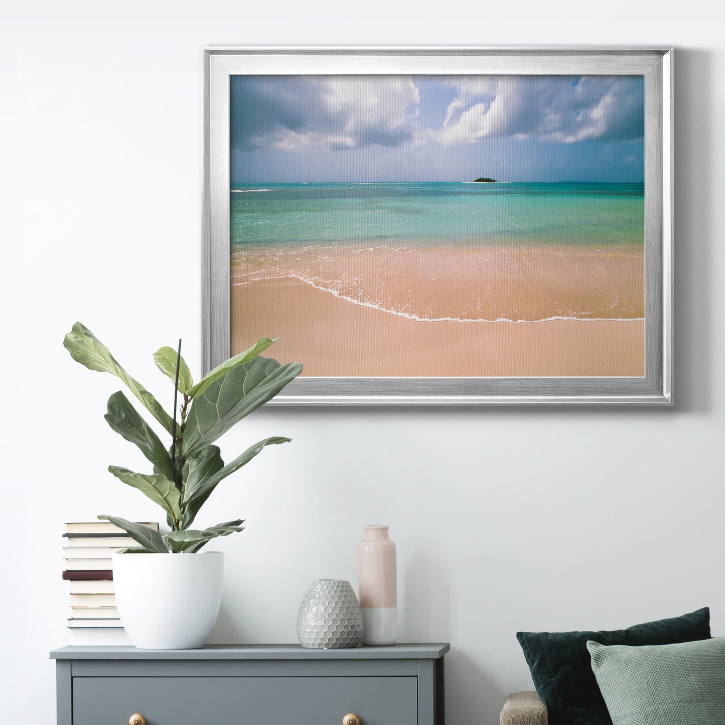 Clear Beach Premium Classic Framed Canvas - Ready to Hang