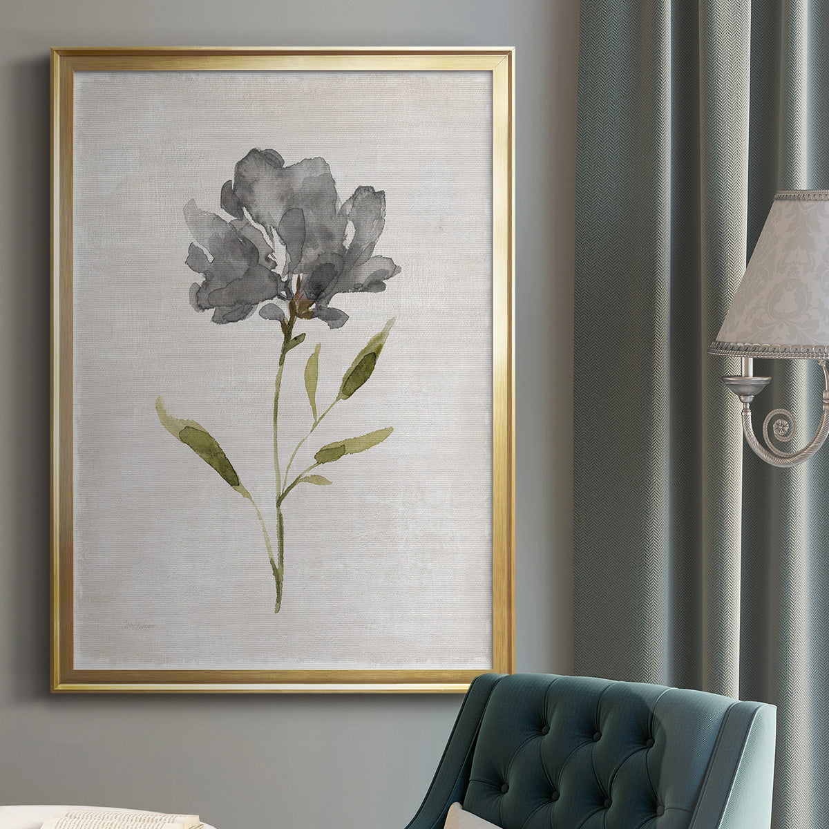 Botanical Beauty II - Modern Framed Canvas Print